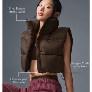 Alo cropped Puffer Vest